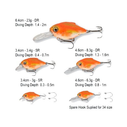 ВОБЛЕР СГ КРУЦИАН КРАНК 4.6СМ 7ГР БЛЕК
