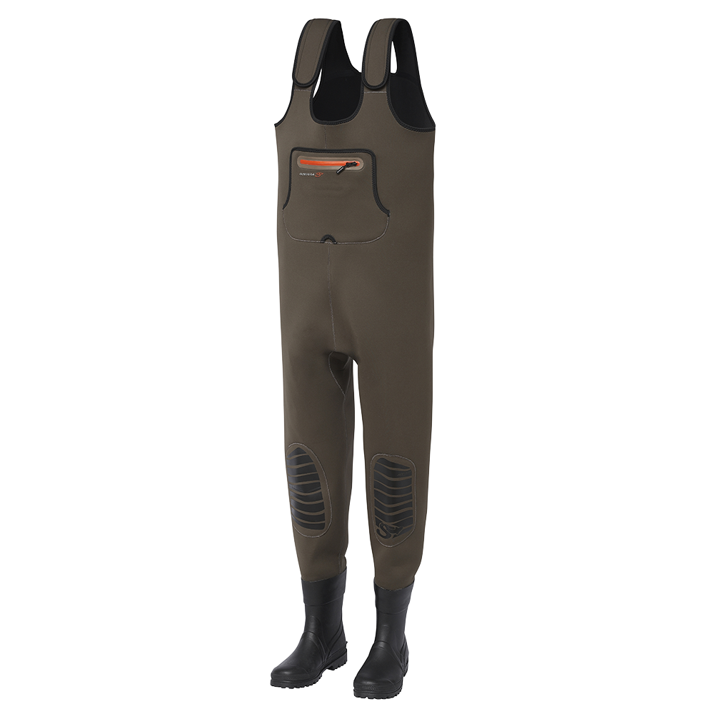 KENAI NEO 4MM CHEST BOOTFOOT CLEATED BROWN