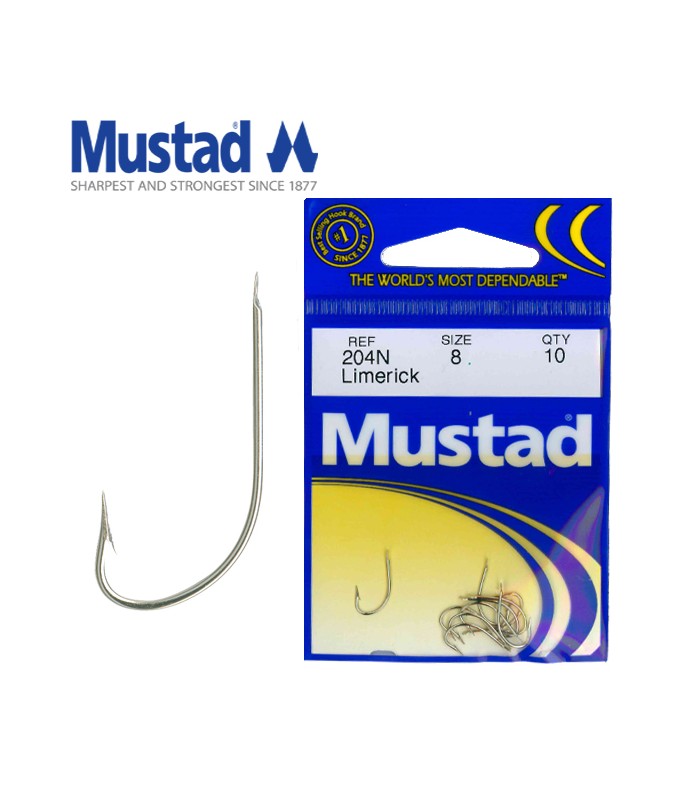 Mustad Aberdeen 3261-NI Size 4 Fishing Hook - 25 Kosovo